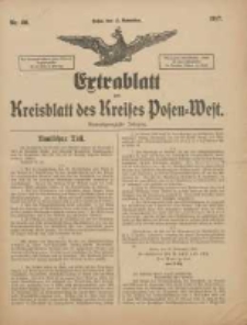 Extrablatt zum Kreisblatt des Kreises Posen-West 1917.11.17 Jg.29 Nr80