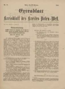 Extrablatt des Kreisblatt des Kreises Posen-West 1917.02.23 Jg.29 Nr10