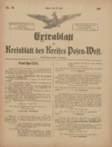 Extrablatt zum Kreisblatt des Kreises Posen-West 1917.07.28 Jg.29 Nr49
