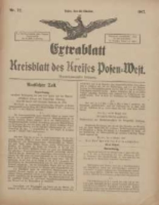 Extrablatt zum Kreisblatt des Kreises Posen-West 1917.10.20 Jg.29 Nr72