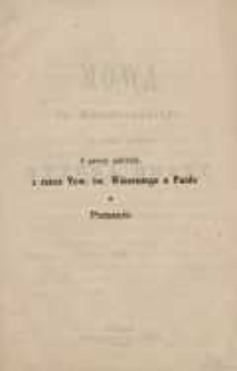 Mowa Ig. Moszczeńskiego na obchód żałobny Tytusa Berezy