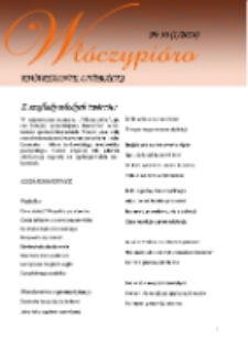 Włóczypióro: kwartalnik literacki 2014 Nr36(1/2014)