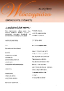 Włóczypióro: kwartalnik literacki 2015 Nr40(1/2015)