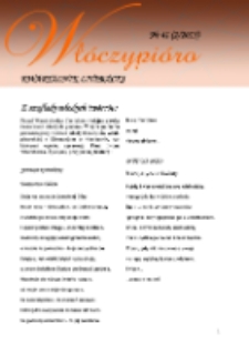 Włóczypióro: kwartalnik literacki 2015 Nr41(2/2015)