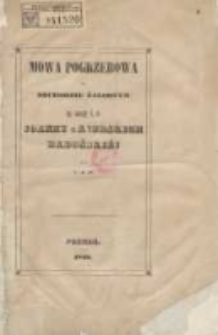 Mowa pogrzebowa na obchodzie żałobnym za duszę ś. p. Joanny z Kierskich Radońskiéj