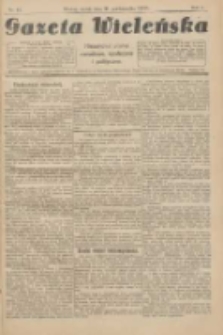 Gazeta Wieleńska: niezależne pismo narodowe, społeczne i polityczne 1925.10.30 R.1 Nr13