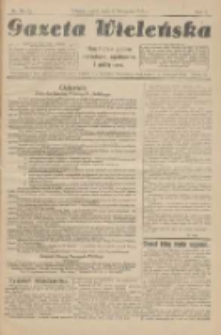 Gazeta Wieleńska: niezależne pismo narodowe, społeczne i polityczne 1925.11.07 R.1 Nr17