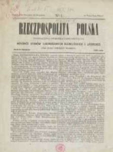 Rzeczpospolita Polska Federacyjna-Demokratyczno-Socyalna: wposród Stanów Zjednoczonych Sławiańskich i Ludzkości: ciąg dalszy Demokraty Polskiego 1869.08.11 Nr1