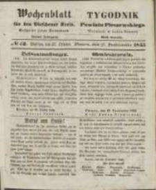 Wochenblatt f&uuml;r den Pleschener Kreis : Tygodnik Powiatu Pleszewskiego 1855.10.27 Nr43