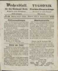 Wochenblatt für den Pleschener Kreis : Tygodnik Powiatu Pleszewskiego 1855.10.27 Nr43