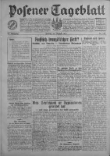 Posener Tageblatt 1931.08.21 Jg.70 Nr190