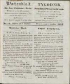 Wochenblatt für den Pleschener Kreis : Tygodnik Powiatu Pleszewskiego 1854.12.09 Nr49
