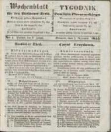 Wochenblatt für den Pleschener Kreis : Tygodnik Powiatu Pleszewskiego 1855.01.05 Nr1