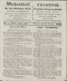 Wochenblatt f&uuml;r den Pleschener Kreis : Tygodnik Powiatu Pleszewskiego 1855.01.20 Nr3