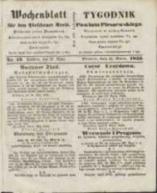 Wochenblatt f&uuml;r den Pleschener Kreis : Tygodnik Powiatu Pleszewskiego 1855.03.31 Nr13