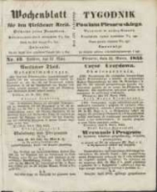 Wochenblatt für den Pleschener Kreis : Tygodnik Powiatu Pleszewskiego 1855.03.31 Nr13