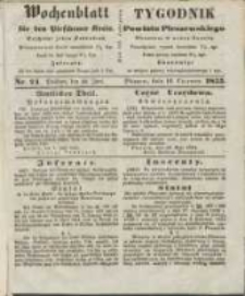 Wochenblatt für den Pleschener Kreis : Tygodnik Powiatu Pleszewskiego 1855.06.23 Nr25