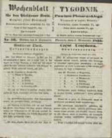 Wochenblatt f&uuml;r den Pleschener Kreis : Tygodnik Powiatu Pleszewskiego 1855.09.08 Nr36
