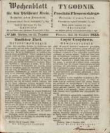 Wochenblatt f&uuml;r den Pleschener Kreis : Tygodnik Powiatu Pleszewskiego 1855.12.15 Nr50