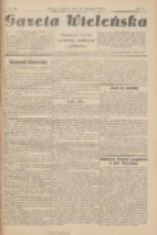 Gazeta Wieleńska: niezależne pismo narodowe, społeczne i polityczne 1925.11.15 R.1 Nr20