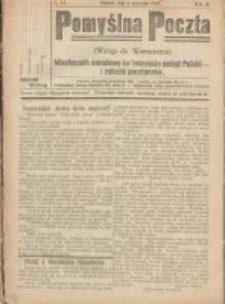 Pomyślna Poczta: (wstęp do wzmożenia): miesięcznik narodowy ku tworzeniu potęgi Polski i rękami pocztarzów 1920.09.03 R.3 L.12