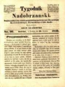 Tygodnik Nadobrzański: organ polityczny dobru pospolitemu poświęcony dla powiatu kościańskiego, śremskiego i ich okolic.1849.04.29.No.20