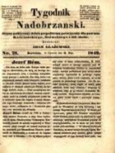 Tygodnik Nadobrzański: organ polityczny dobru pospolitemu poświęcony dla powiatu kościańskiego, śremskiego i ich okolic.1849.05.03.No.21