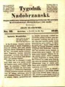 Tygodnik Nadobrzański: organ polityczny dobru pospolitemu poświęcony dla powiatu kościańskiego, śremskiego i ich okolic.1849.05.06.No.22