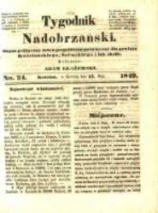 Tygodnik Nadobrzański: organ polityczny dobru pospolitemu poświęcony dla powiatu kościańskiego, śremskiego i ich okolic.1849.05.13.No.24