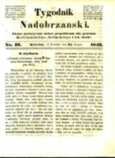 Tygodnik Nadobrzański: organ polityczny dobru pospolitemu poświęcony dla powiatu kościańskiego, śremskiego i ich okolic.1849.08.23.No.16