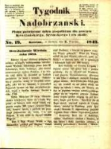 Tygodnik Nadobrzański: organ polityczny dobru pospolitemu poświęcony dla powiatu kościańskiego, śremskiego i ich okolic.1849.09.02.No.19