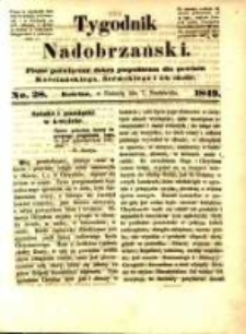 Tygodnik Nadobrzański: organ polityczny dobru pospolitemu poświęcony dla powiatu kościańskiego, śremskiego i ich okolic.1849.10.07.No.28