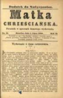 Matka Chrześciańska: poradnik w sprawach domowego wychowania: dodatek do "Nadgoplanina".1888.07.01.No.12