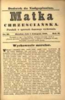 Matka Chrześciańska: poradnik w sprawach domowego wychowania: dodatek do "Nadgoplanina".1888.11.01.No.20