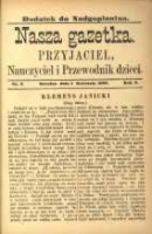 Nasza Gazetka: przyjaciel, nauczyciel i przewodnik dzieci: dodatek do "Nadgoplanina".1888.04.01.No.3