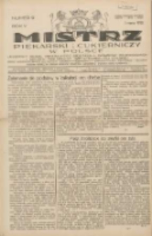 Mistrz Piekarski i Cukierniczy w Polsce: urzędowy organ Centralnego Zrzeszenia związków wojewódzkich i Cechów Piekarskich Rzeczypospolitej Polskiej oraz wojewódzkich Związków Cechów Piekarskich Wielkopolski, Pomorza i Śląska; Tygodnik poświęcony obronie interesów piekarstwa, cukiernictwa i wszelkich branż pokrewnych 1930.03.01 R.5 Nr9