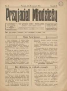 Przyjaciel Młodzieży: pismo poświęcone katolickiej młodzieży polskiej zatrudnionej w przemyśle, kupiectwie i rolnictwie 1914.08.15 R.5 Nr8