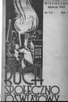 Ruch Społeczno-Oświatowy: (dawniej "T.C.L. (Towarzystwo Czytelni Ludowych) w Pracy i w Boju") 1939 styczeń/luty R.3 Nt1/2