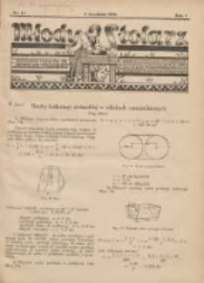 Młody Stolarz: bezpłatny dodatek do "Przeglądu Stolarskiego" 1930.09.01 R.1 Nr17