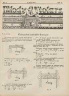 Młody Stolarz: bezpłatny dodatek do "Przeglądu Stolarskiego" 1931.05.01 R.2 Nr9
