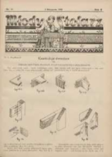 Młody Stolarz: bezpłatny dodatek do "Przeglądu Stolarskiego" 1931.11.01 R.2 Nr21