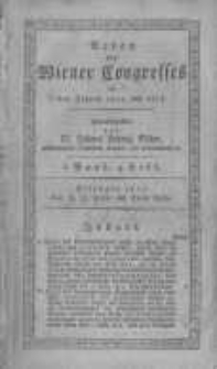 Acten des Wiener Congresses in den Jahren 1814 und 1815. H.4