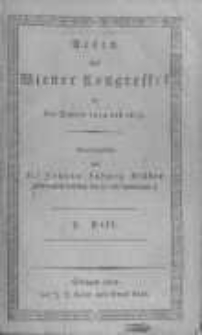 Acten des Wiener Congresses in den Jahren 1814 und 1815. H.7