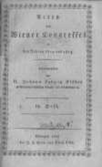 Acten des Wiener Congresses in den Jahren 1814 und 1815. H.19