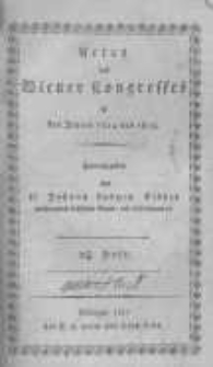 Acten des Wiener Congresses in den Jahren 1814 und 1815. H.25