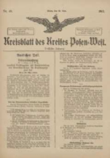 Kreisblatt des Kreises Posen-West 1918.05.29 Jg.30 Nr40