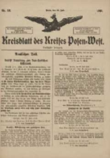Kreisblatt des Kreises Posen-West 1918.07.31 Jg.30 Nr58
