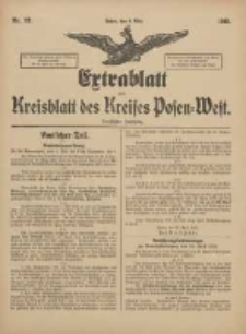 Extrablatt zum Kreisblatt des Kreises Posen-West 1918.05.04 Jg.30 Nr33