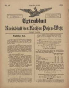 Extrablatt zum Kreisblatt des Kreises Posen-West 1918.05.11 Jg.30 Nr35