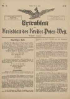 Extrablatt zum Kreisblatt des Kreises Posen-West 1918.06.01 Jg.30 Nr41